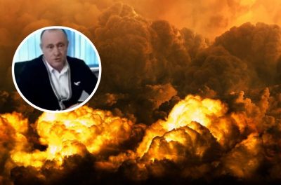 Коллаборант Сергей Калашник, взрыв