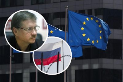 Евросоюз, ЕС, флаг России, Тарас Чорновил