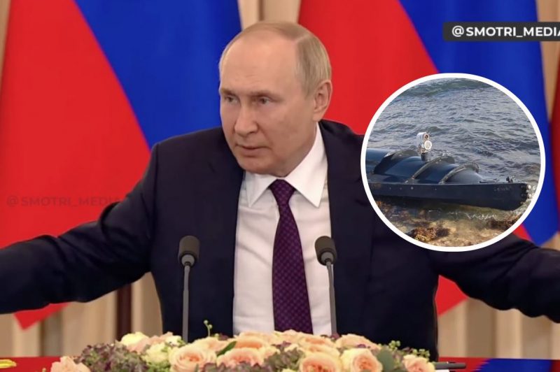 "500 тонн взрывчатки на 6-метровых дронах": Путин оконфузился выдумкой о фантастических подводных аппаратах