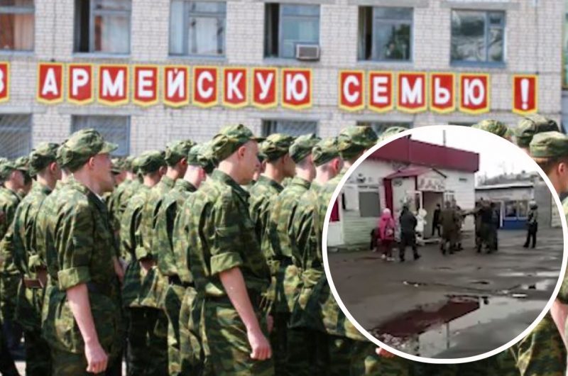 До фронта не доехали: пьяные мобилизованные оккупанты устроили "самоликвидацию" на рынке