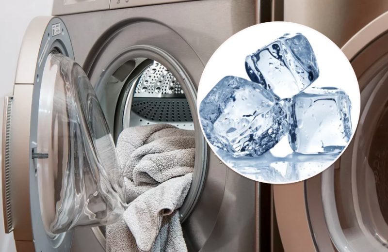 Зачем хозяйки бросают кубики льда в стиральную машинку: секрет, о котором почти никто не знает