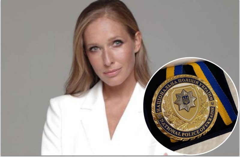 Катя Осадчая получила награду от МВД Украины за волонтерскую деятельность