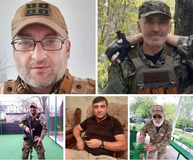 В боях под Бахмутом погибли пятеро добровольцев из Грузии