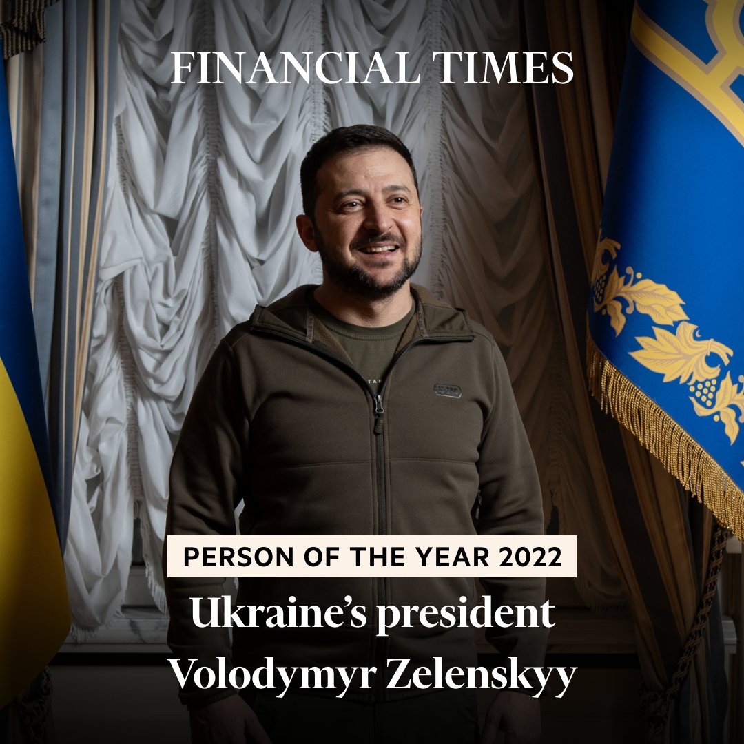 Зеленский стал 'Человеком года' по версии Financial Times