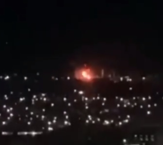 Пожар на аэродроме в Курске