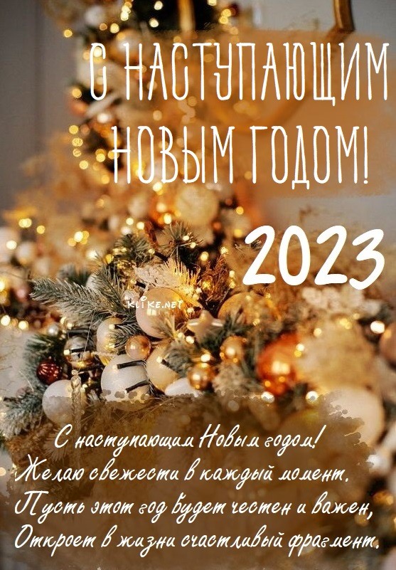 С наступающим Новым годом 2023