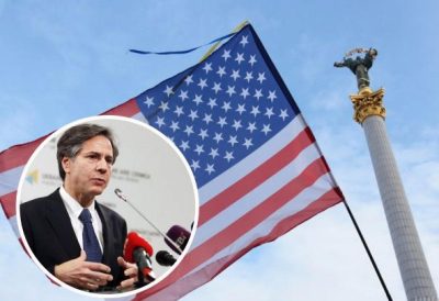 Блинкен, флаг США