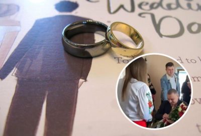 Боєць ЗСУ, який залишився без ніг, зворушливо зробив пропозицію своїй дівчині