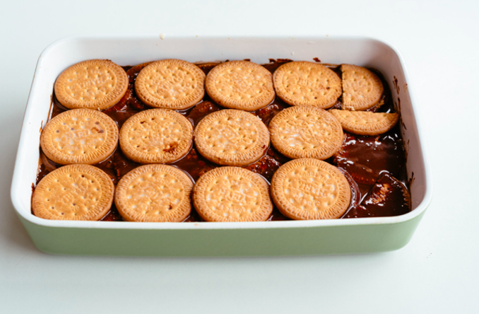 торт з печива зі сметаною рецепт