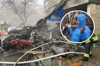 Падение вертолета в Броварах