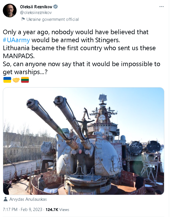 'Рік тому ніхто б не повірив': Резніков натякнув на можливість отримання бойових кораблів