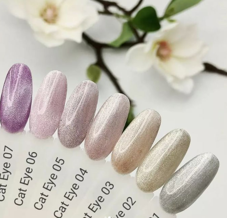 Маникюр кошачий глаз 2023