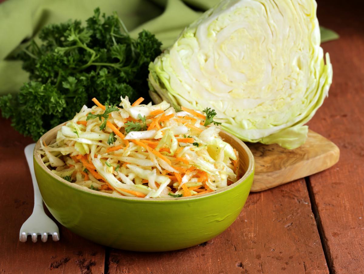 Постный салат из капусты рецепт