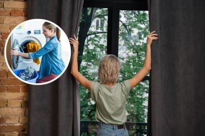 Шторы, стирка, стиральная машина