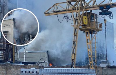 Шестеро людей під завалами, їх чути: з'явилися перші фото і відео наслідків вибуху у Києві