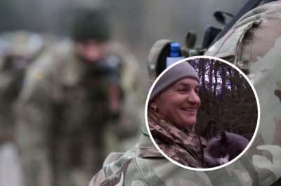 Пухнастий боєць: на Волині жінка кинула бізнес і пішла з котом служити в тероборону