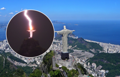 "Провісник" кінця світу або звичайне явище: чому блискавка вдарила в статую Христа-Спасителя