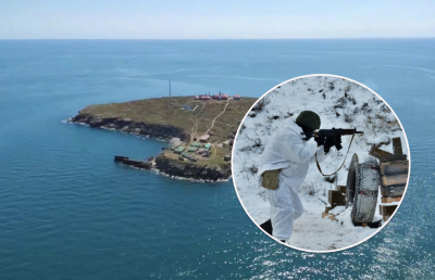 Острів Зміїний, російські військові