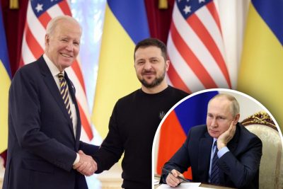 Джо Байден, Владимир Зеленский, Владимир Путин Джо Байден, Владимир Зеленский, Владимир Путин