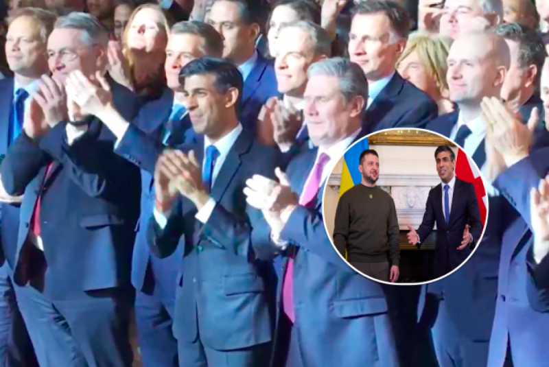 Зеленського гучними оваціями зустріли у Британії: важлива заява президента України