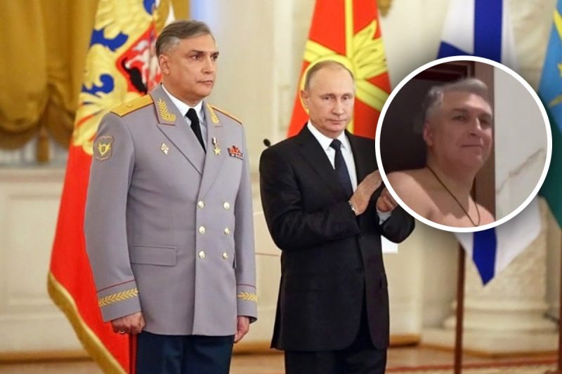 Зняв відео для коханки: путінський генерал оголився на камеру і станцював стриптиз