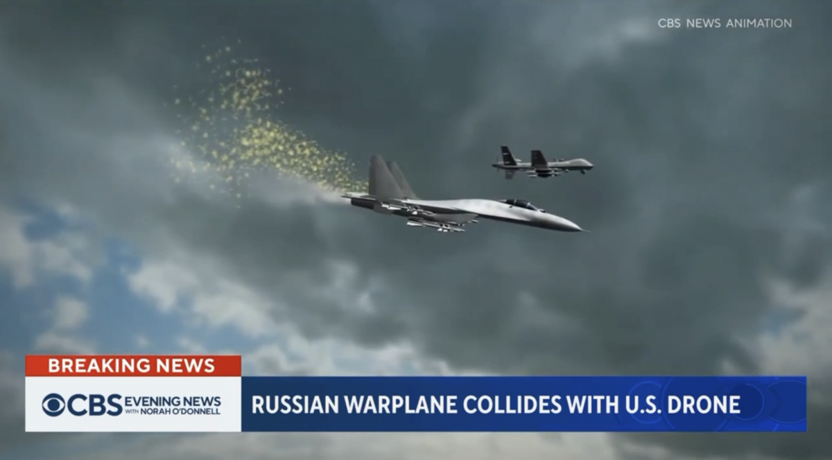 Как российский Су-27 сбивал беспилотник ВВС США MQ-9 Reaper