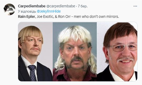 Прическа эстонского политика Рейна Эплера