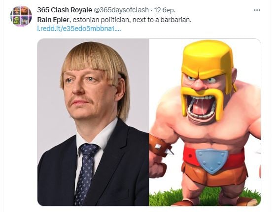 Прическа эстонского политика Рейна Эплера