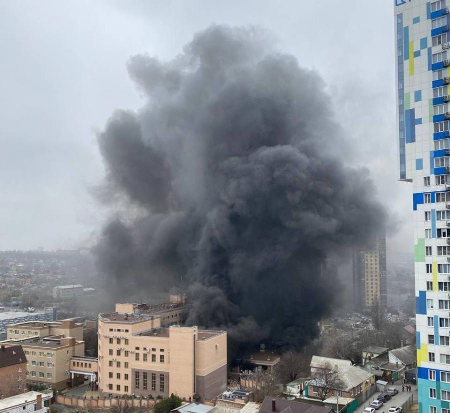 Пожар в Ростове-на-Дону