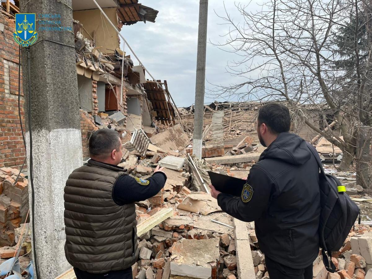 Обстрел Сумской области 24 марта