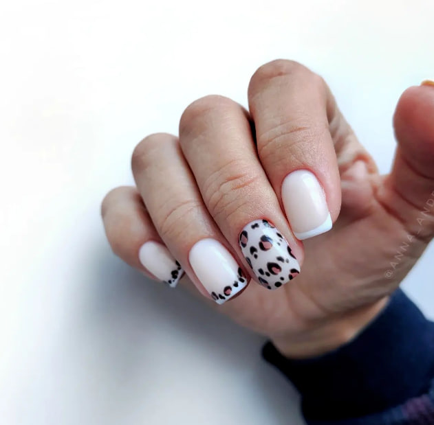 Леопардовий манікюр весна 2023
