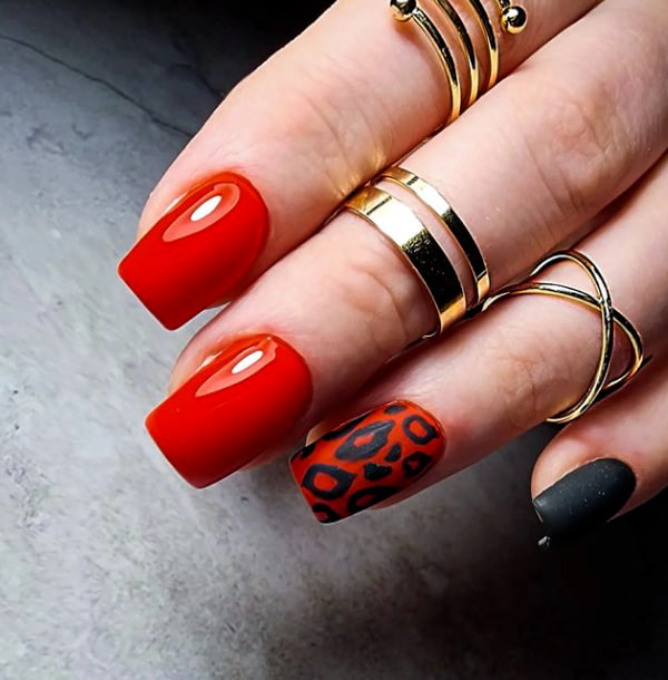 Леопардовий манікюр весна 2023