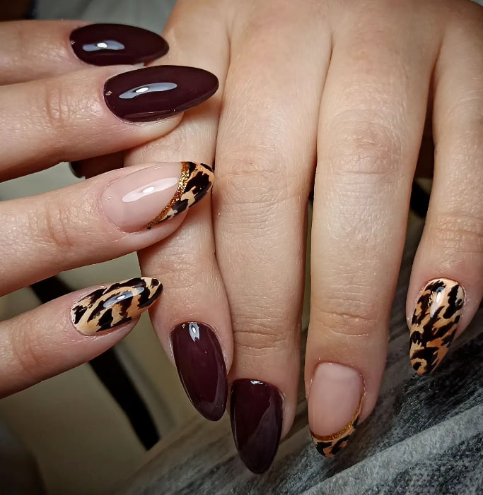 Леопардовий манікюр весна 2023