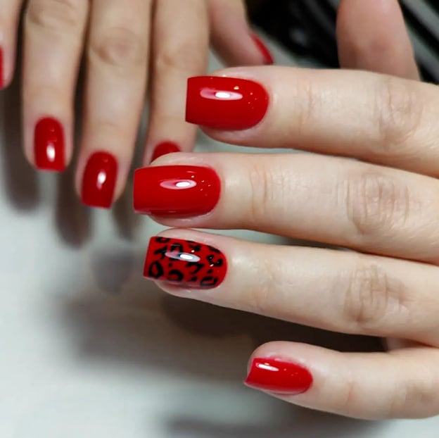 Леопардовий манікюр весна 2023