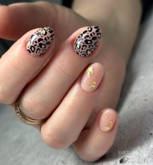 Леопардовий манікюр весна 2023