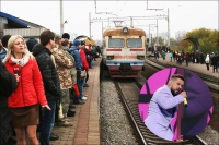 Монатик дал внезапный концерт в киевской электричке