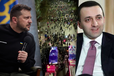 Володимир Зеленський, протести в Грузії, Іраклі Гарібашвілі Володимир Зеленський, протести в Грузії, Іраклі Гарібашвілі