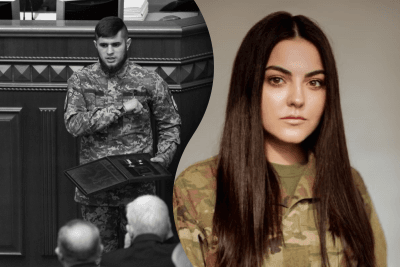 Заплаканная возвращалась из кладбища: любимую погибшего 'Да Винчи' остановили из-за 'пьяного вида'