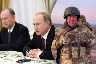 Патрушев, Путін, Пригожин Патрушев, Путін, Пригожин