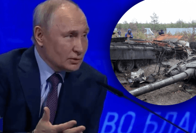 Путін, танк РФ Путін, танк РФ