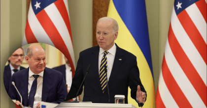 "Было непросто, очень сложно": Байден похвалил Шольца за помощь Украине
