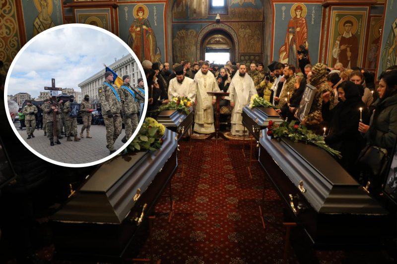 Делали "хлопки" в РФ: в Киеве попрощались с четырьмя воинами, которые погибли в Брянской области