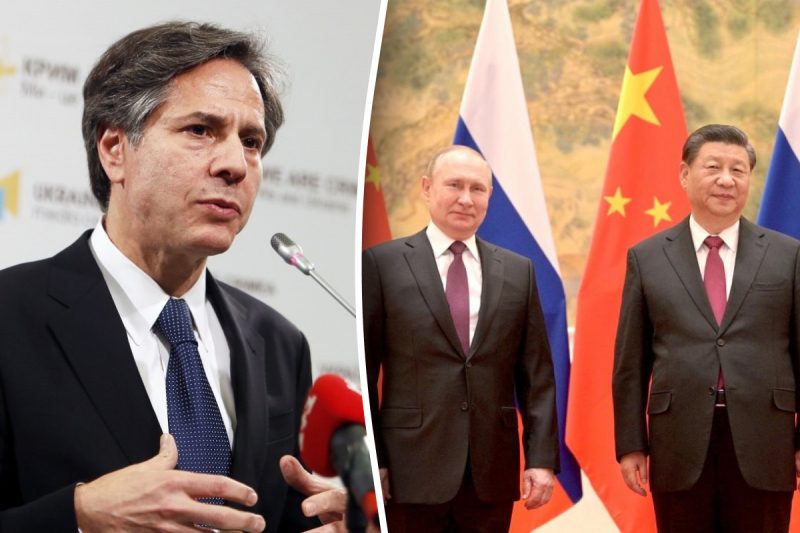 "Шлюб за розрахунком, де РФ – молодший партнер": Блінкен розкритикував відносини Росії та Китаю