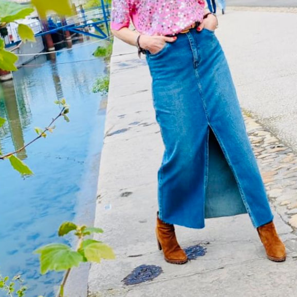 Модна джинсова спідниця 2023 Модна джинсова спідниця 2023