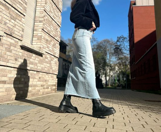 Модна джинсова спідниця 2023 Модна джинсова спідниця 2023