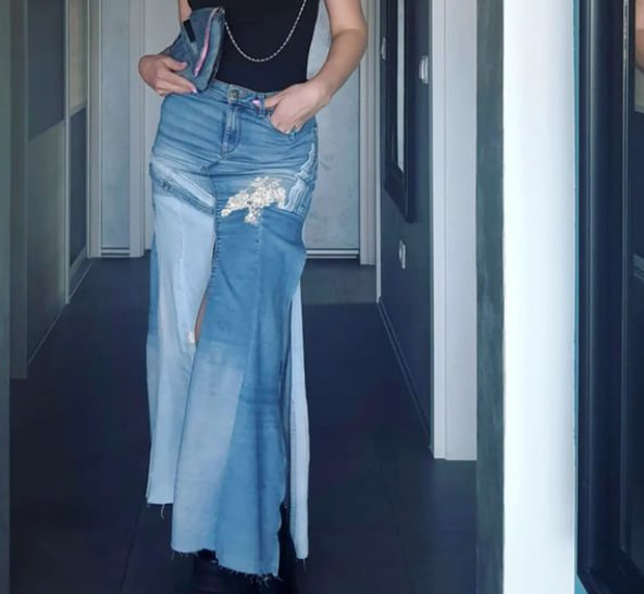 Модна джинсова спідниця 2023 Модна джинсова спідниця 2023
