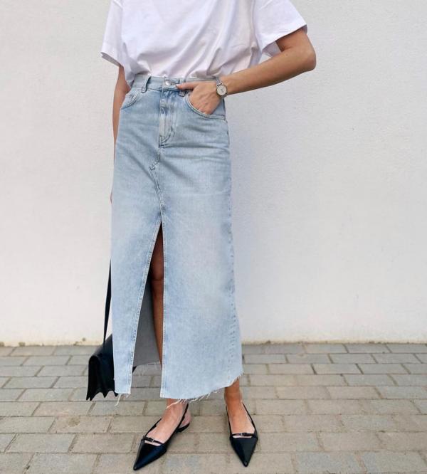 У моду повернулася джинсова спідниця незвичайної краси, яку можна носити куди завгодно У моду повернулася джинсова спідниця незвичайної краси, яку можна носити куди завгодно