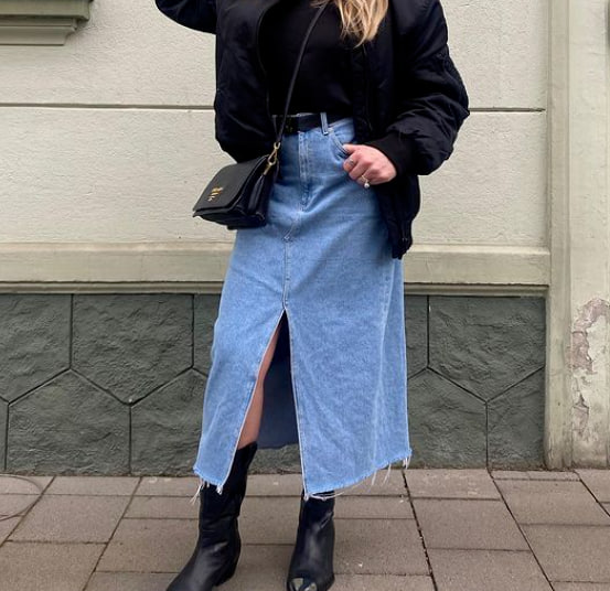 Модна джинсова спідниця 2023 Модна джинсова спідниця 2023