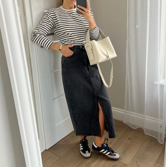 Модна джинсова спідниця 2023 Модна джинсова спідниця 2023