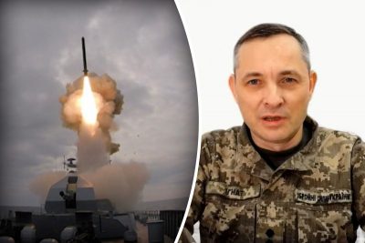 Запуск российской ракеты Калибр, Юрий Игнат Запуск российской ракеты Калибр, Юрий Игнат